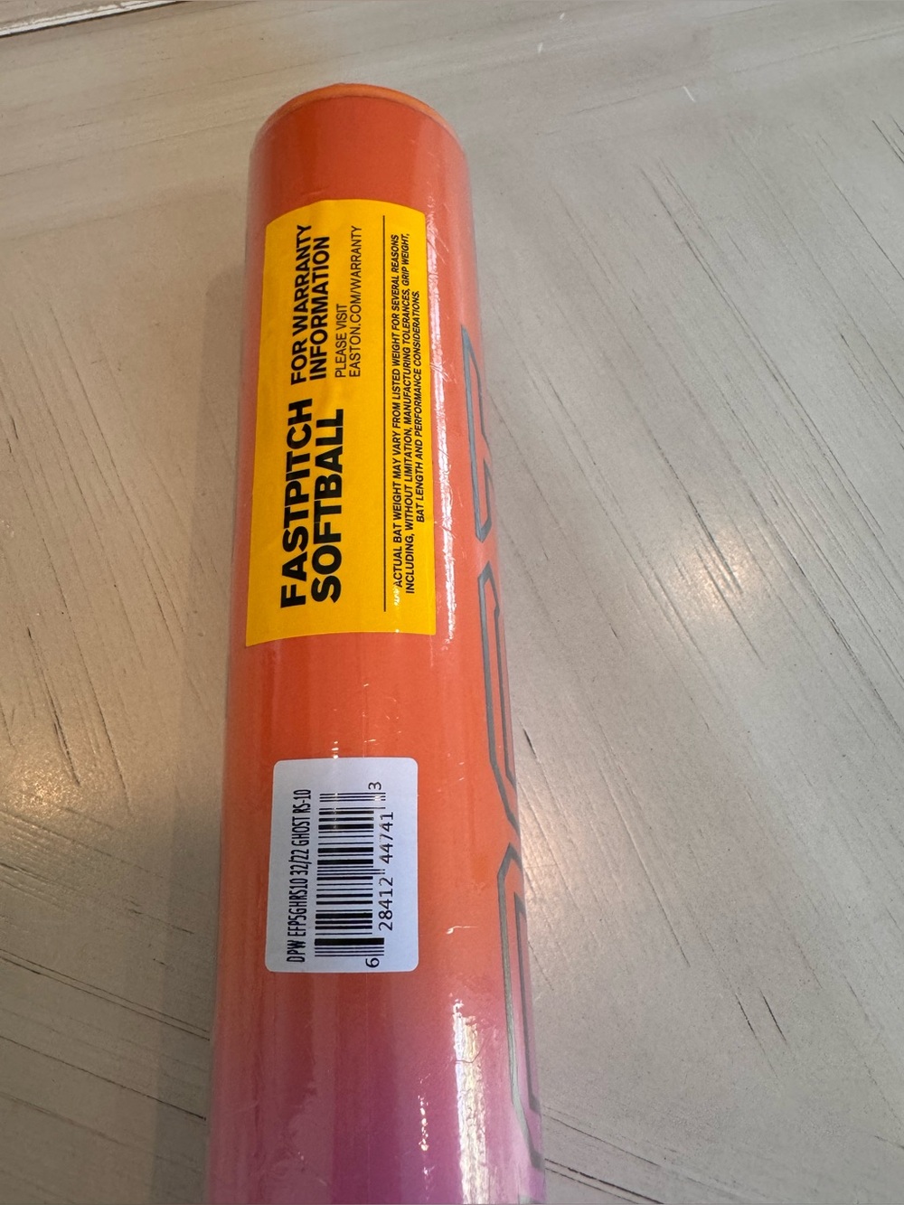 EASTON Ghost OG Rainbow Sherbet Fastpitch Softball Bat 32/22 -10 NEW - Picture 9 of 15